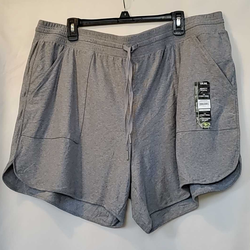 Athletic Works Women's Gray Athletic Shorts Size-1X - Picture 4 of 4